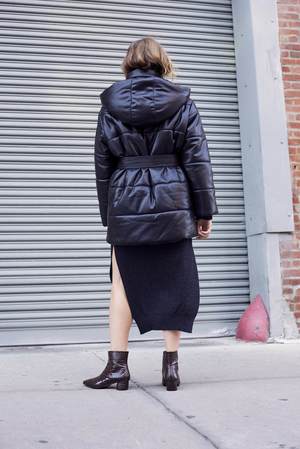 Nanushka Lenox Puffer Jacket With Belt 