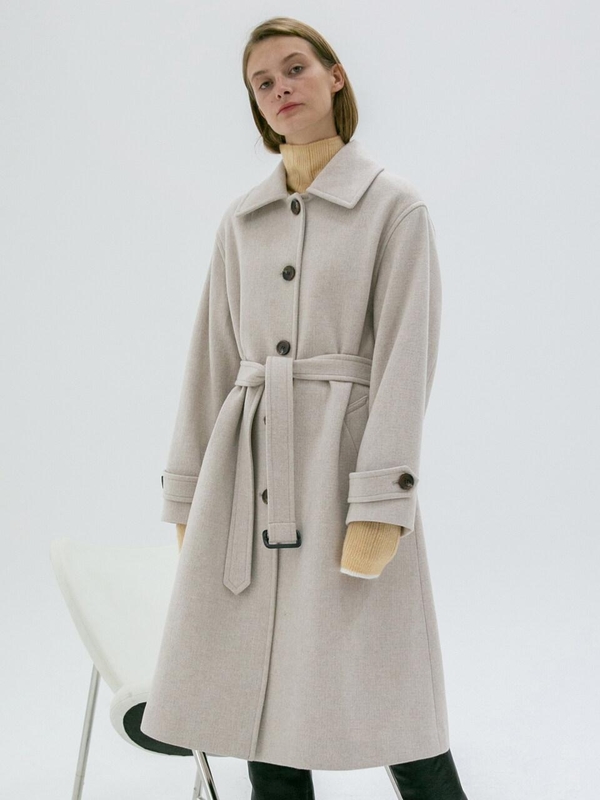 ivory wool coat