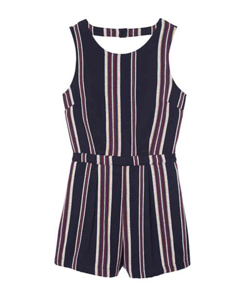 Navy Stripe Romper Navy Stripe Romper