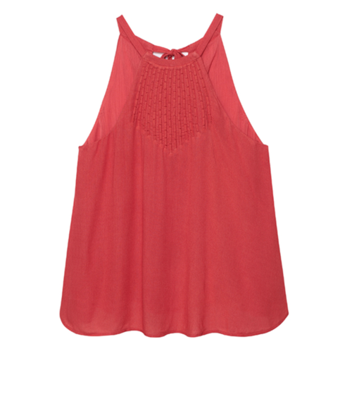 Olive & Oak Coral Pleat Tank Olive & Oak Coral Pleat Tank