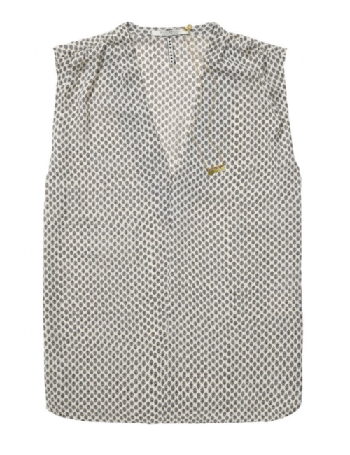 Print V Blouse Print V Blouse