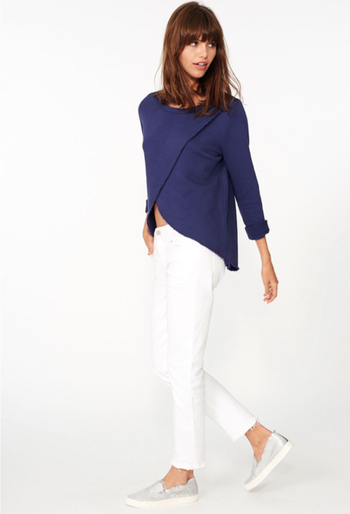 Philanthropy Poppy Petal Front Sweat Philanthropy Poppy Petal Front Sweat