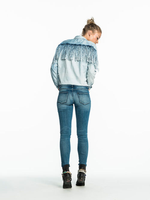 Maison Scotch Fringe Back Tencel Top Maison Scotch Fringe Back Tencel Top