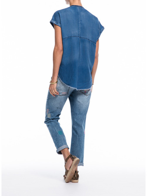 Cap Denim Tunic Cap Denim Tunic