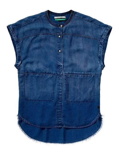 Cap Denim Tunic Cap Denim Tunic