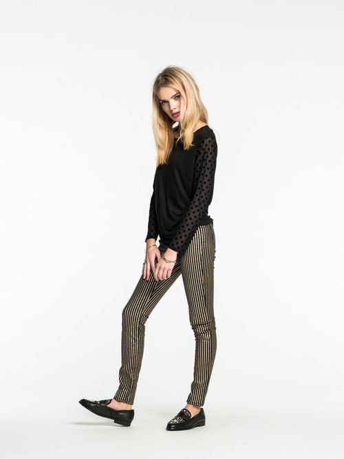 Sheer Polka Dot Sleeve Top Sheer Polka Dot Sleeve Top