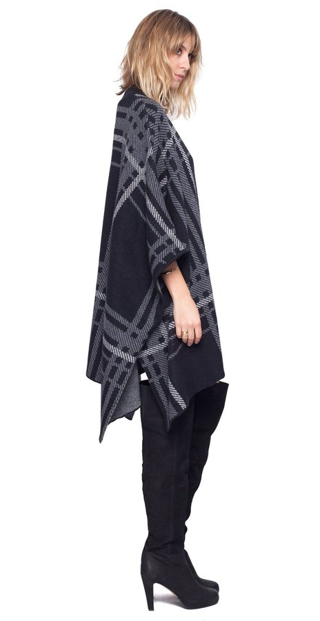 Temple Plaid Poncho Temple Plaid Poncho