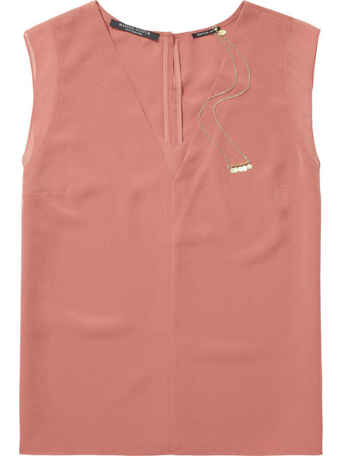V-Sleeveless Blouse V-Sleeveless Blouse
