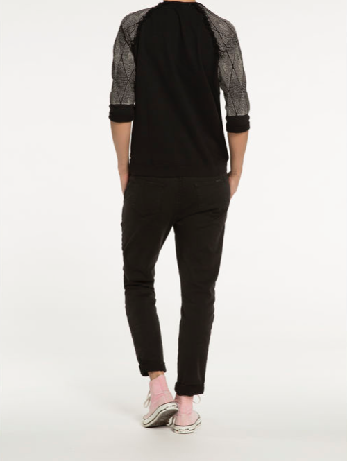 Embroidered Sleeve Knit Top Embroidered Sleeve Knit Top