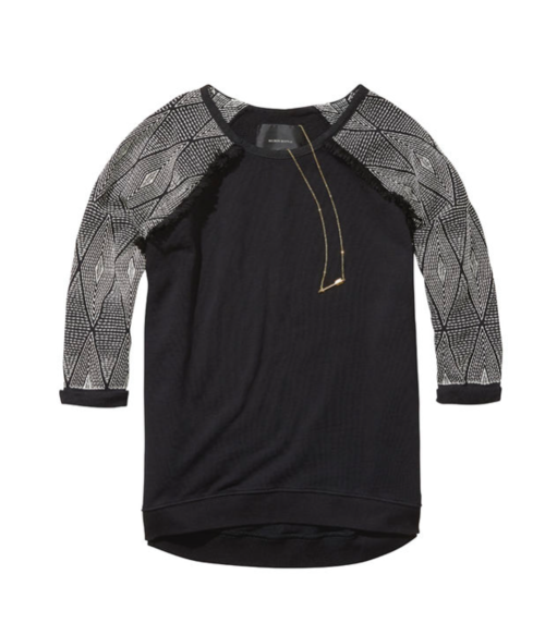 Embroidered Sleeve Knit Top Embroidered Sleeve Knit Top