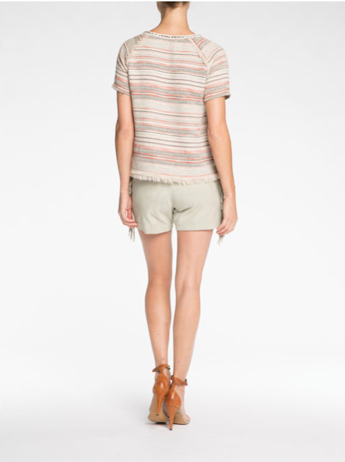 Beaded Collar Fringe Top Beaded Collar Fringe Top
