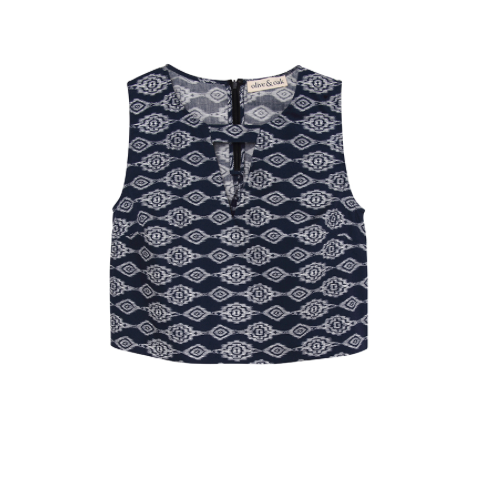 Sleeveless V-Cutout Top Sleeveless V-Cutout Top