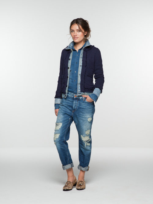Knit Denim Jacket Knit Denim Jacket