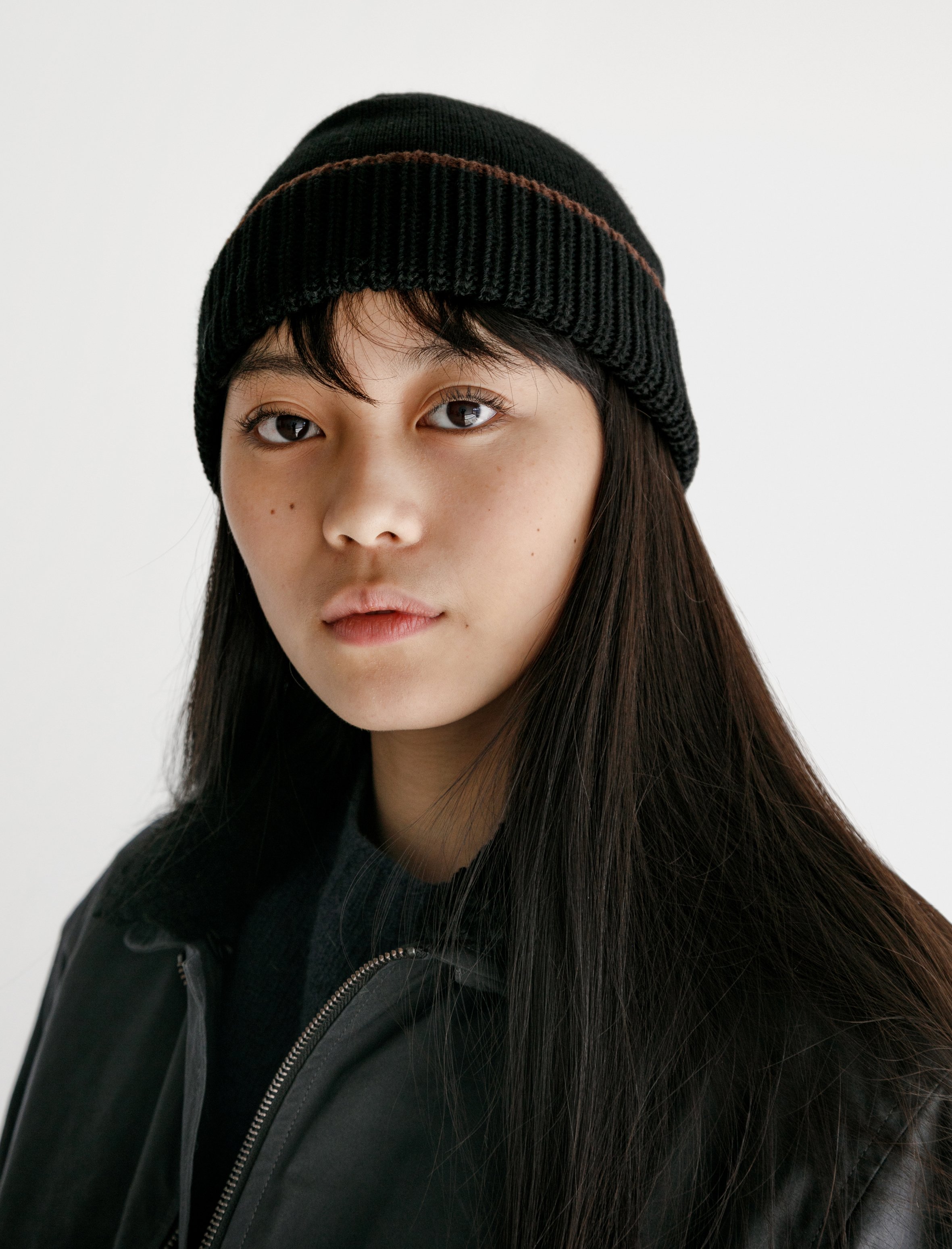 Margaret Howell Merino Tipped Rib Hat 