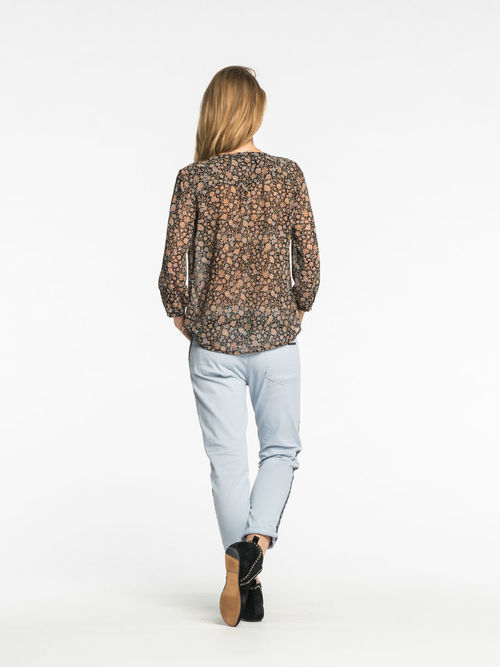 Floral Sheer Blouse Floral Sheer Blouse