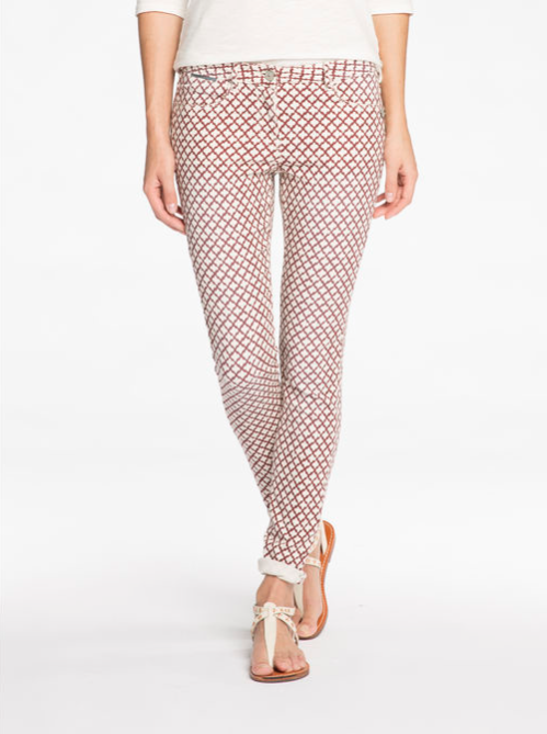 Printed Skinny Pants Printed Skinny Pants