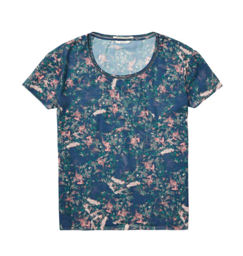 Sheer Floral Splatter Tee Sheer Floral Splatter Tee
