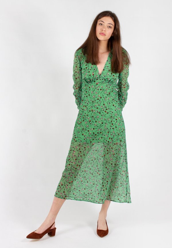 The Fifth Label Medley Long Sleeve Dress - lime floral
