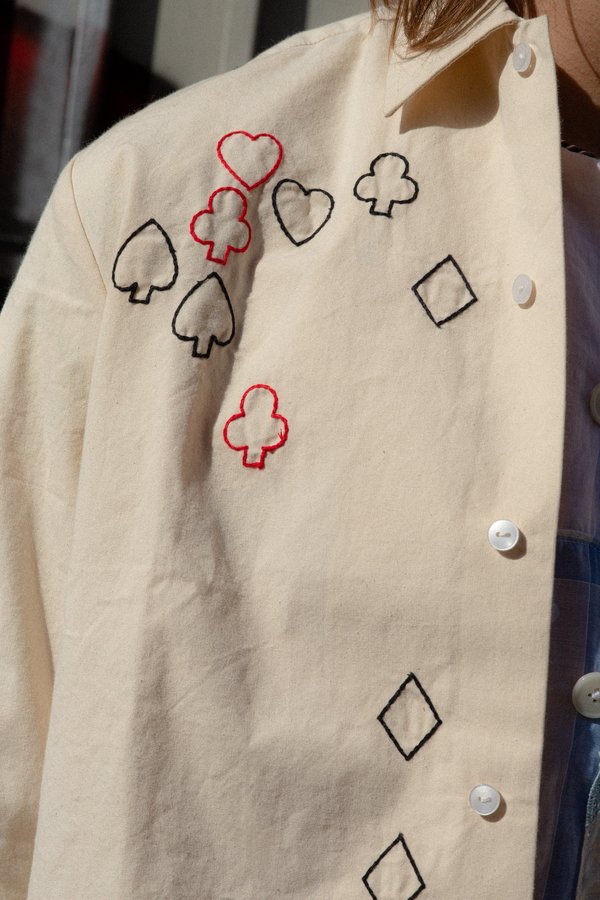 BODE Poker Embroidery Long Sleeve Shirt BODE Poker Embroidery Long Sleeve Shirt