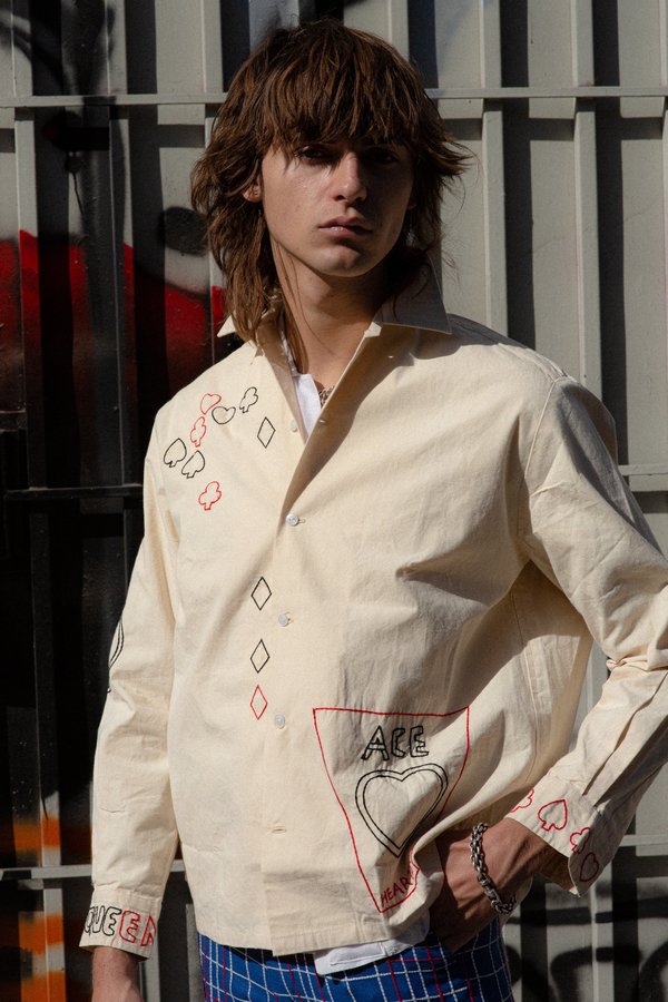 BODE Poker Embroidery Long Sleeve Shirt BODE Poker Embroidery Long Sleeve Shirt