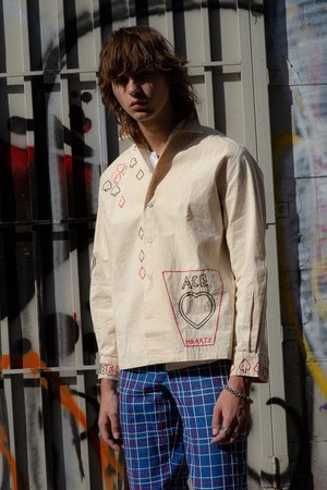 BODE Poker Embroidery Long Sleeve Shirt BODE Poker Embroidery Long Sleeve Shirt