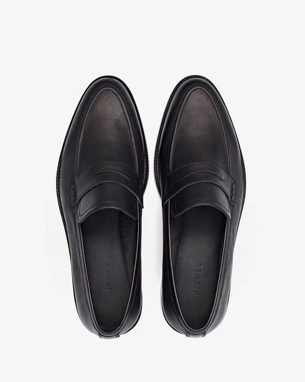NISOLO Chamberlain Leather Penny Loafer in Black Size 9 Chamberlain Penny Loafer — Superstore Fashion main image 4