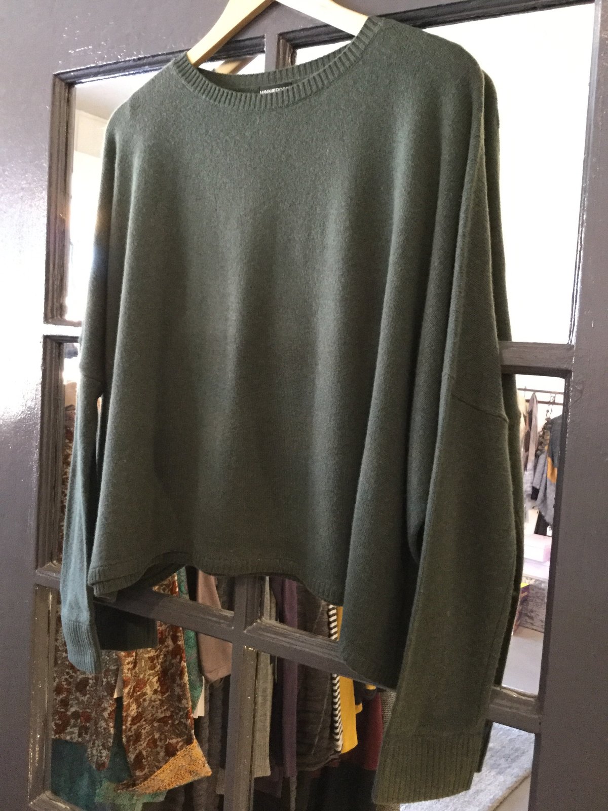 Minnie Rose Cashmere Cropped Boyfriend Sweater - Image 4 of 4