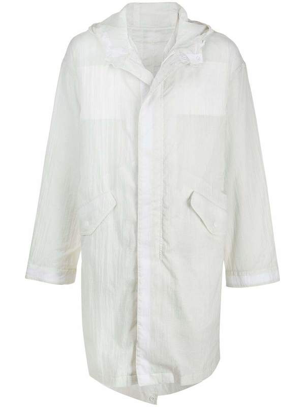 Men's HELMUT LANG Parachute Parka - white Men's HELMUT LANG Parachute Parka - white