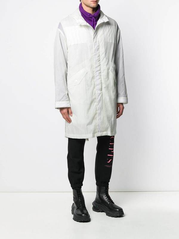 Men's HELMUT LANG Parachute Parka - white Men's HELMUT LANG Parachute Parka - white