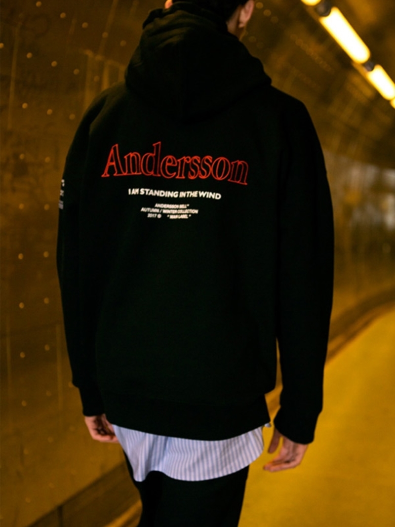 ANDERSSON BELL|^|[UNISEX] LAYER EMBROIDERY HOODIE Atb161u