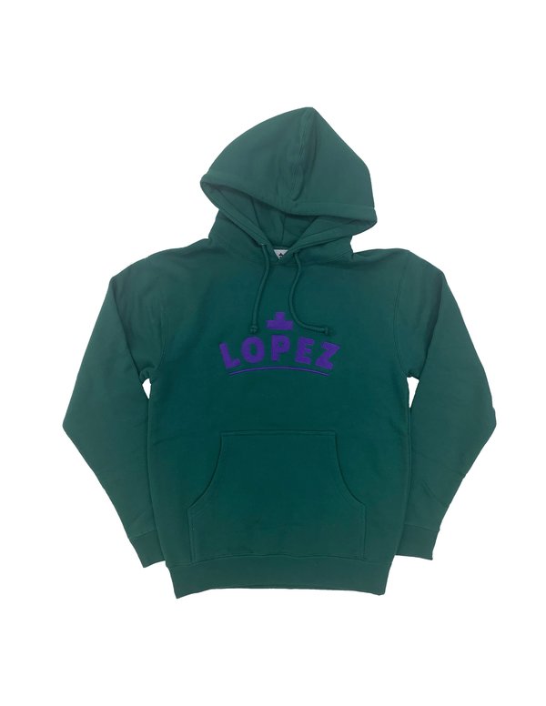 Lopez Logo Pullover - Purple/Green Lopez Logo Pullover - Purple/Green