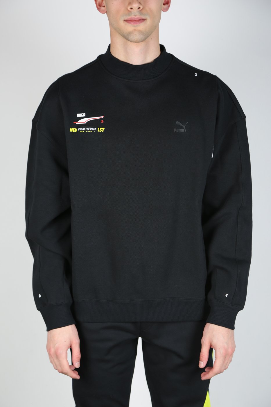 Puma x Ader Error Crew Neck Sweatshirt - Black | Garmentory