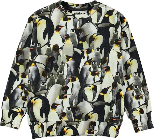 kids molo madsim sweatshirt - penguins galore kids molo madsim sweatshirt - penguins galore