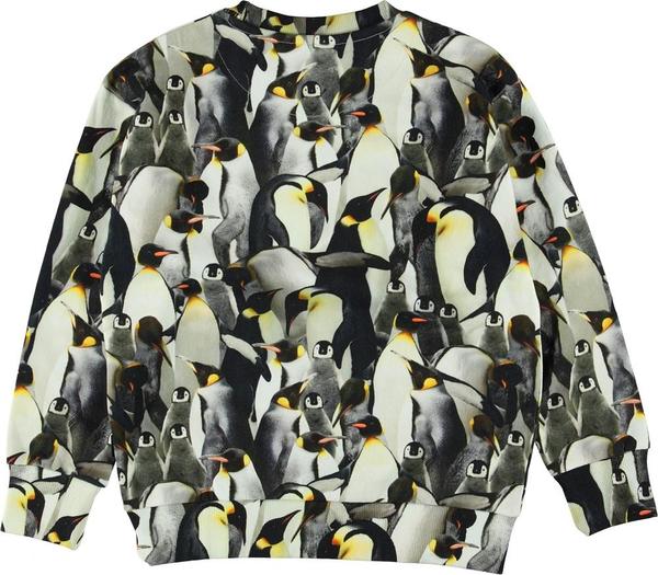 kids molo madsim sweatshirt - penguins galore kids molo madsim sweatshirt - penguins galore