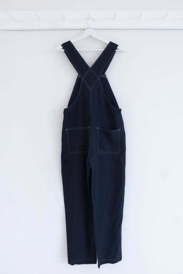 Karu Handloom Linen Overalls - Midnight Blue Karu Handloom Linen Overalls - Midnight Blue