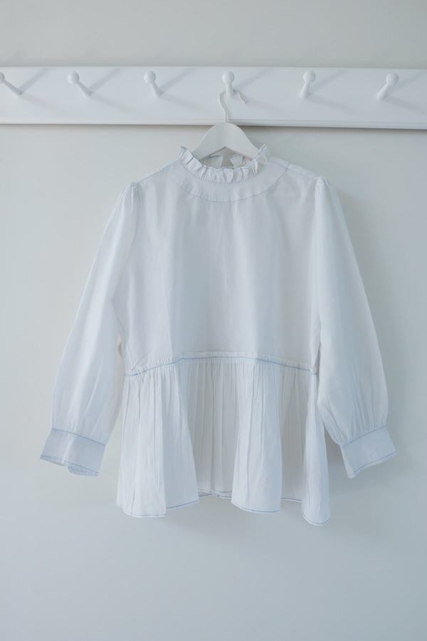 Karu Poet Blouse - White