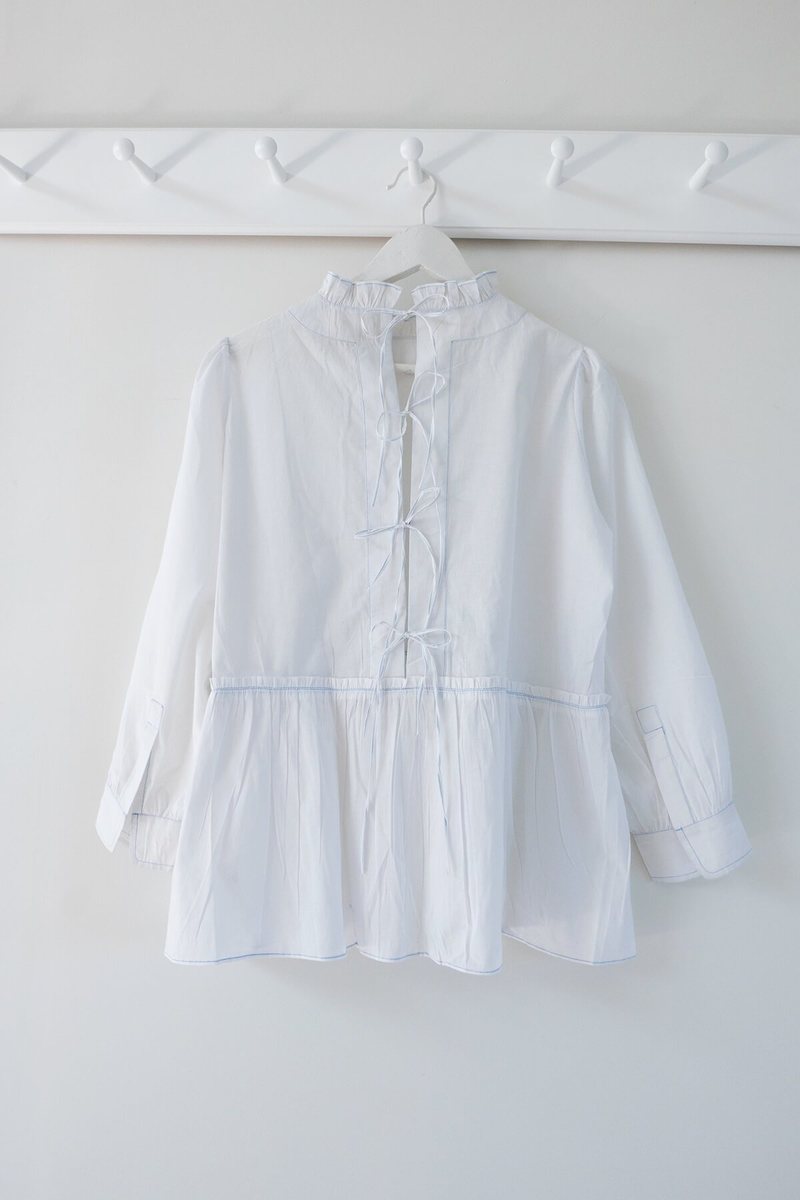 Karu Poet Blouse - White