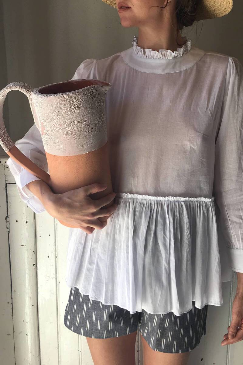 Karu Poet Blouse - White