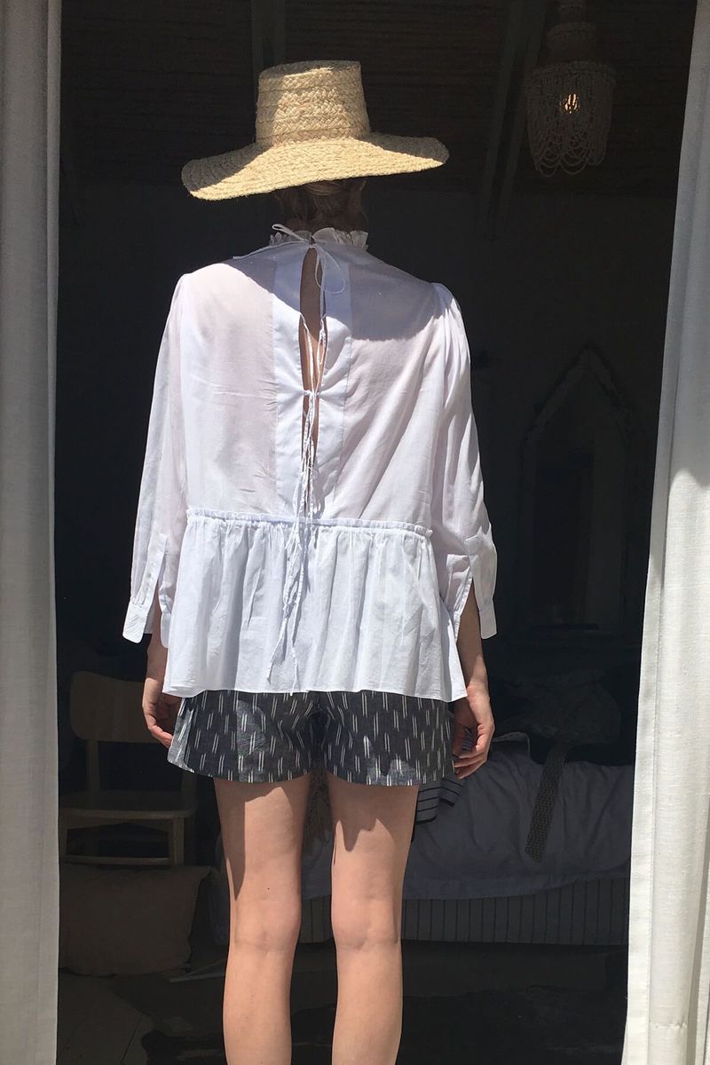 Karu Poet Blouse - White