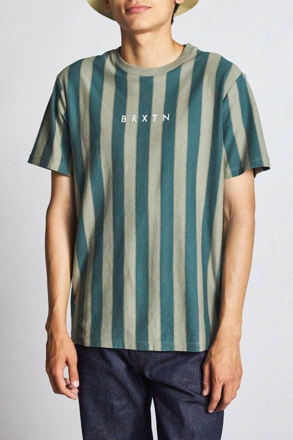 Brixton Hilt Emblem S/S Knit - Sage/Emerald Brixton Hilt Emblem S/S Knit - Sage/Emerald