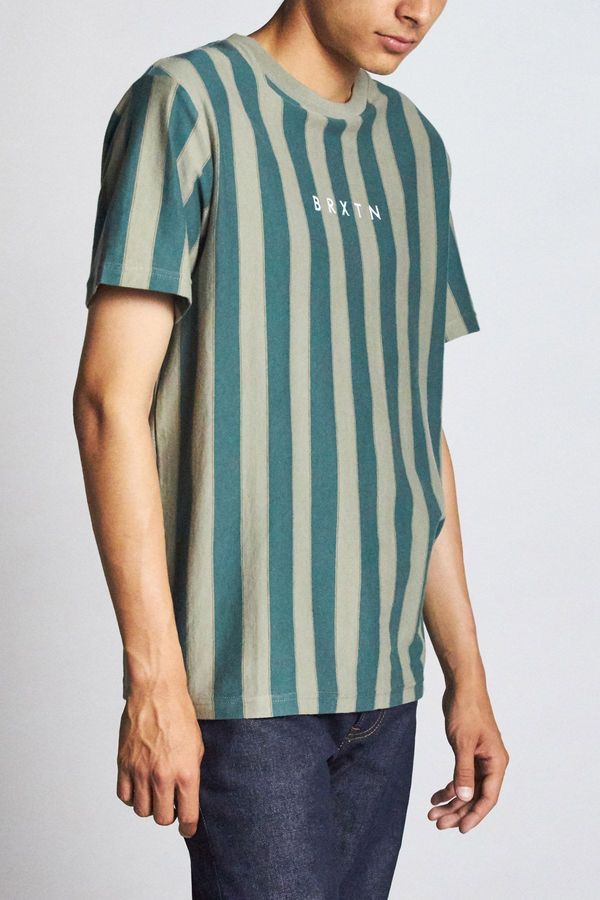 Brixton Hilt Emblem S/S Knit - Sage/Emerald Brixton Hilt Emblem S/S Knit - Sage/Emerald