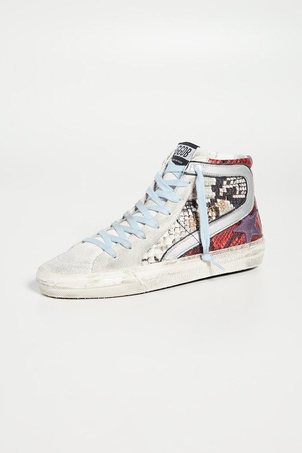 GOLDEN GOOSE DELUXE BRAND SLIDE SNEAKERS - Snakeskin GOLDEN GOOSE DELUXE BRAND SLIDE SNEAKERS - Snakeskin