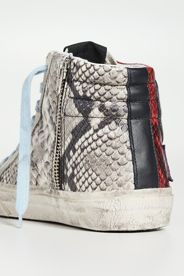 GOLDEN GOOSE DELUXE BRAND SLIDE SNEAKERS - Snakeskin GOLDEN GOOSE DELUXE BRAND SLIDE SNEAKERS - Snakeskin