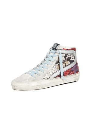 GOLDEN GOOSE DELUXE BRAND SLIDE SNEAKERS - Snakeskin GOLDEN GOOSE DELUXE BRAND SLIDE SNEAKERS - Snakeskin