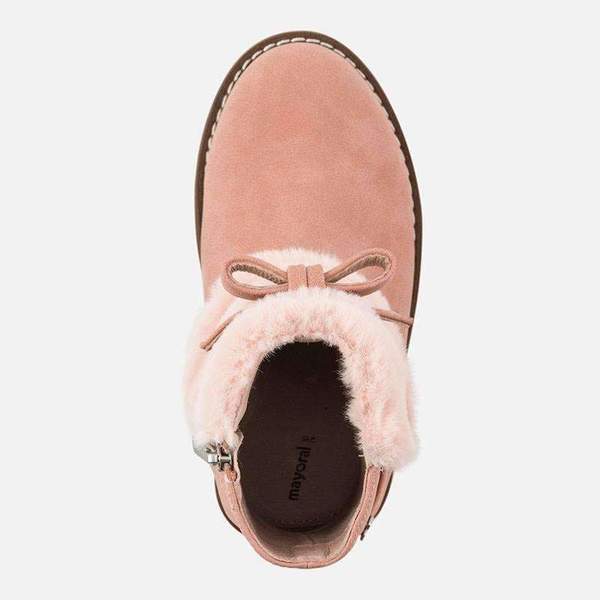 Kids Mayoral Faux Fur Boot - Pink Kids Mayoral Faux Fur Boot - Pink