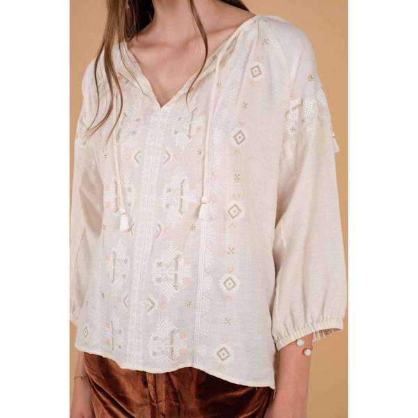 Louise Misha Ljubiaka Blouse - cream Louise Misha Ljubiaka Blouse - cream
