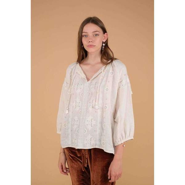 Louise Misha Ljubiaka Blouse - cream Louise Misha Ljubiaka Blouse - cream