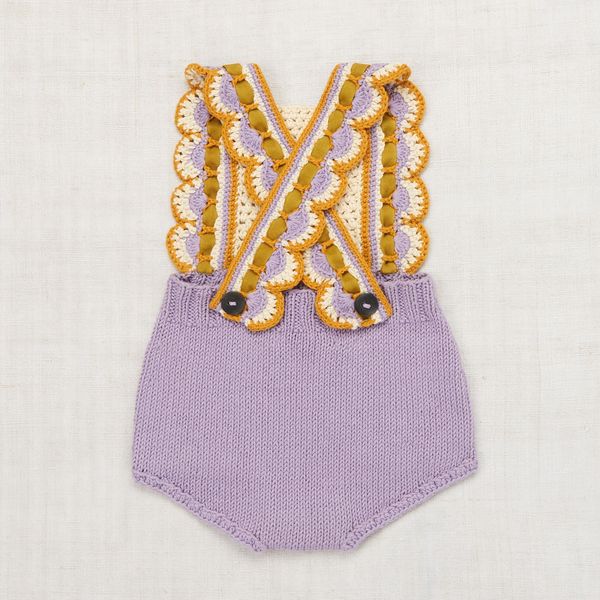 Kids Misha & Puff Prairie Romper - Lavender | Garmentory