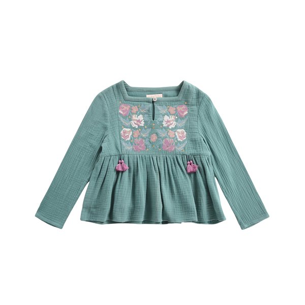 KIDS Louise Misha Ulia Blouse - Lichen KIDS Louise Misha Ulia Blouse - Lichen