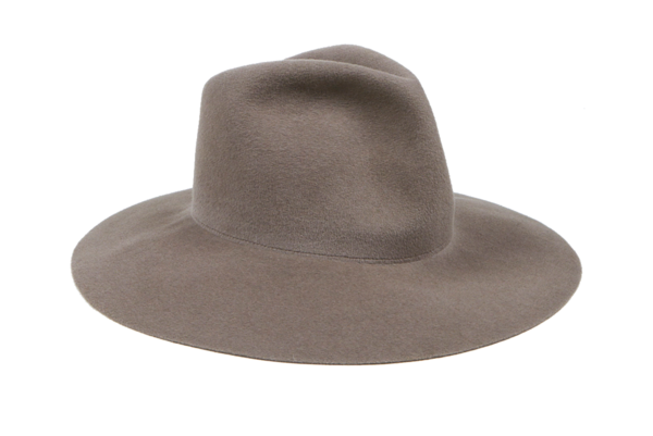 Clyde Wide Brim Pinch Hat - Mink Angora Clyde Wide Brim Pinch Hat - Mink Angora